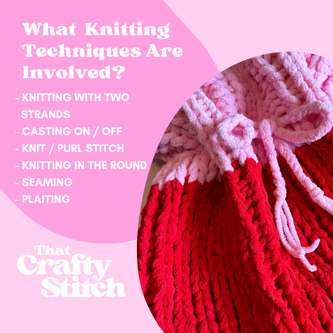 squishy santa sack knitting kit