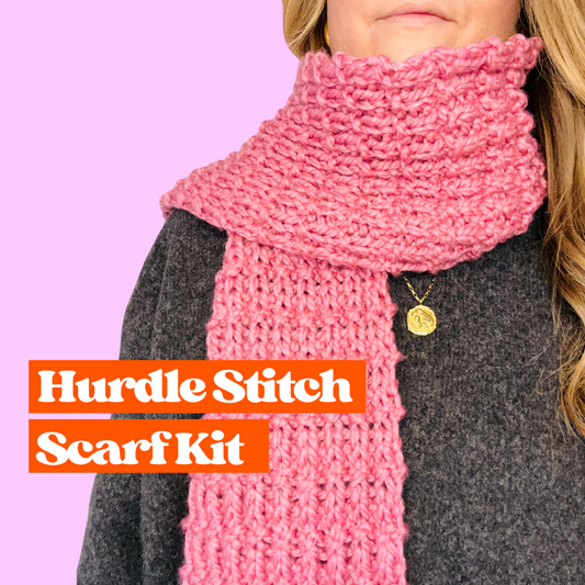 Chunky scarf knit kit