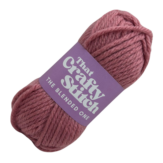 super chunky wool blend yarn - rose pink