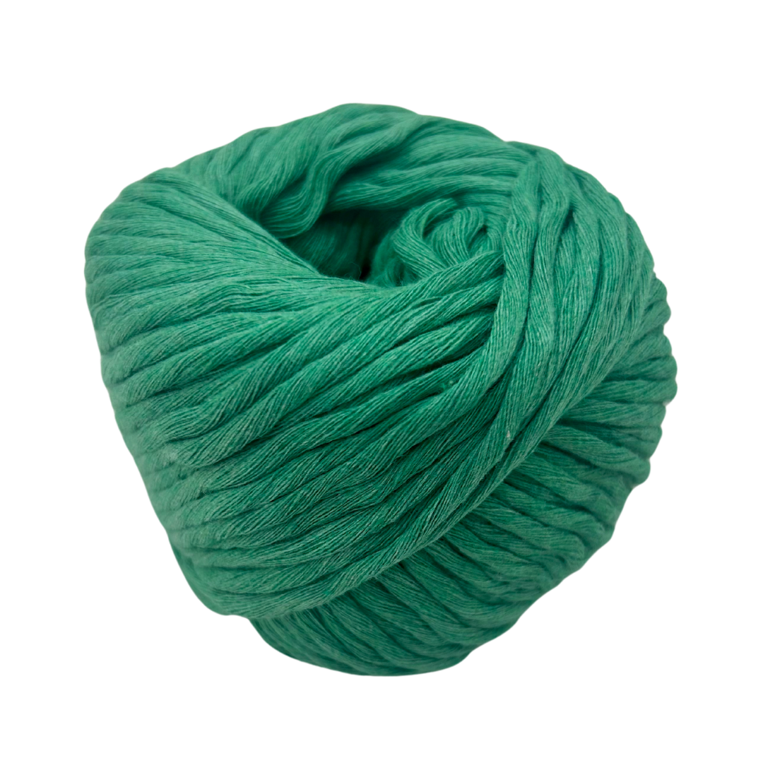 Midori green chunky cotton yarn