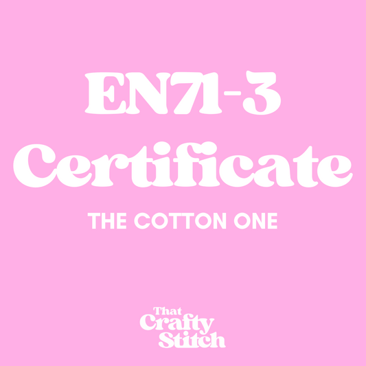 EN71-3  - The Cotton One