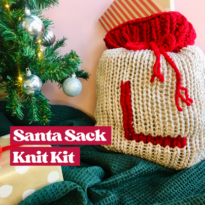 santa sack knitting kit