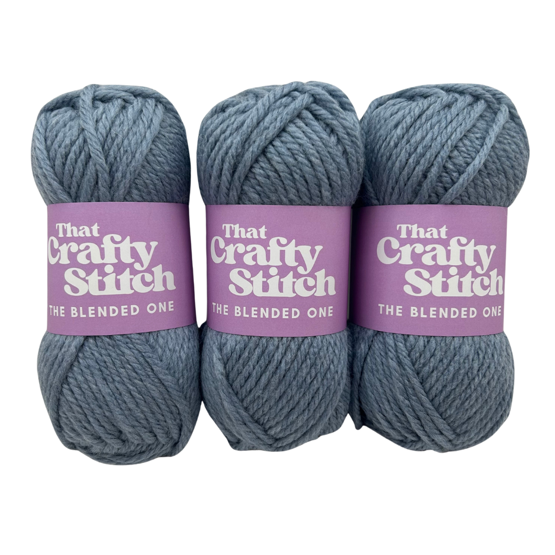 super chunky wool blend yarn - azure blue