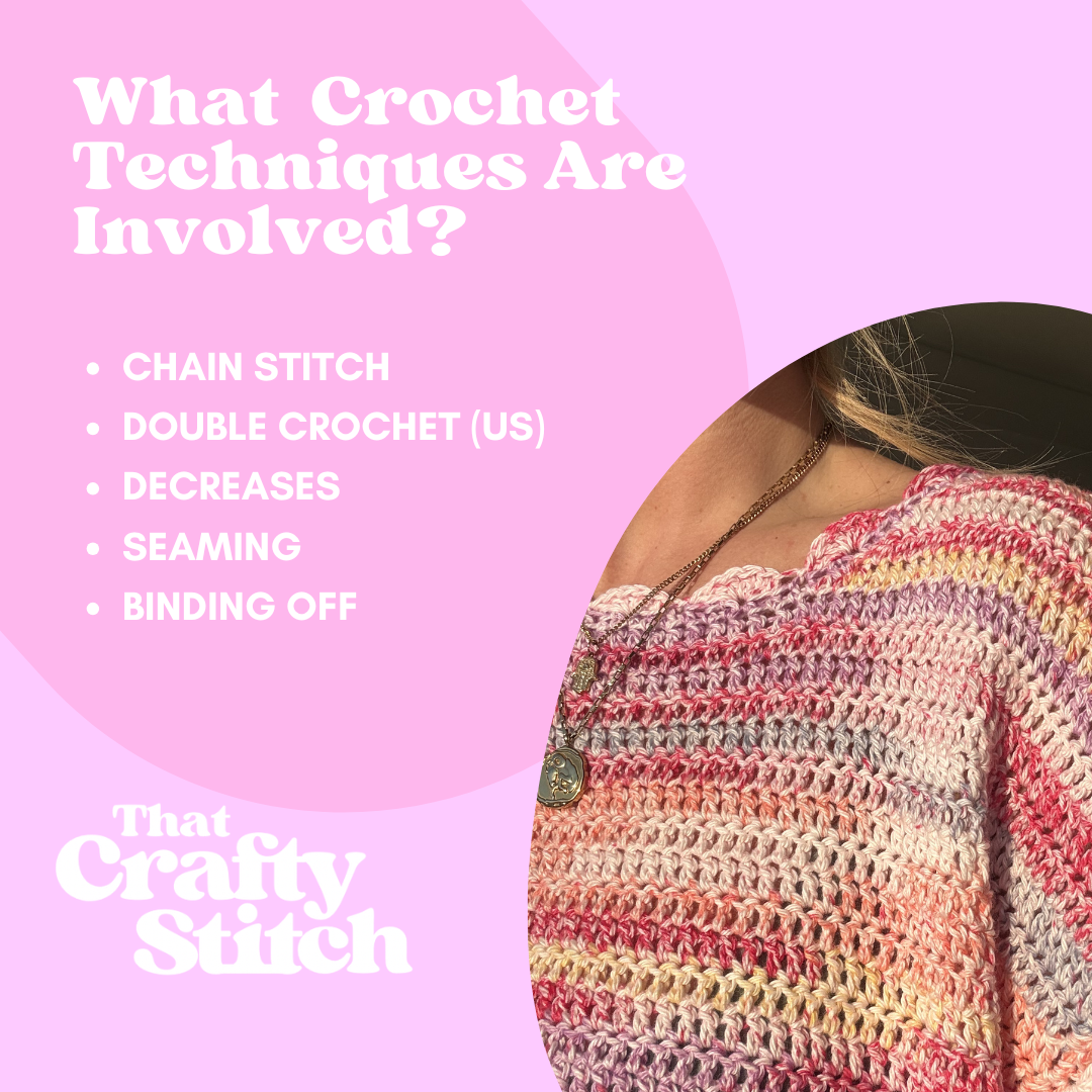 Hallie tee - summer crochet kit | DIY crochet kit | beginner friendly 