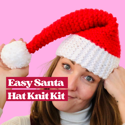 KNITTING KIT - Easy Santa Hat