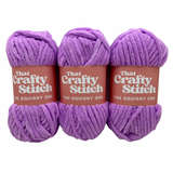 super chunky chenille yarn - lilac 