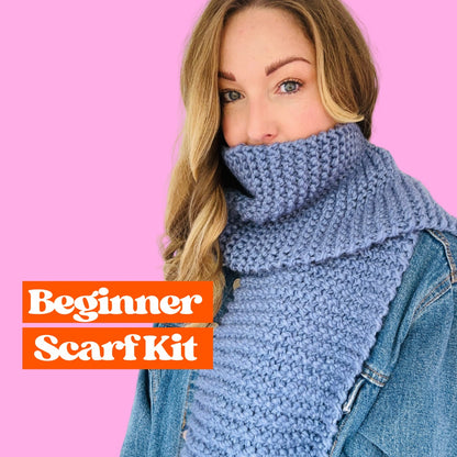 Beginner scarf knitting kit
