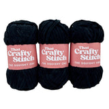 super chunky chenille yarn - black