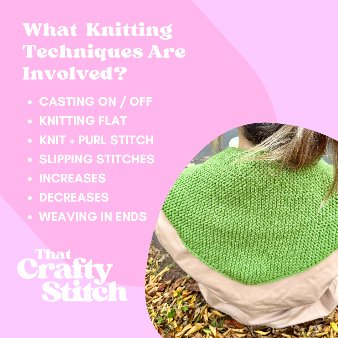 Scout scarf knitting pattern | triangle scarf knit pattern | digital knitting pattern