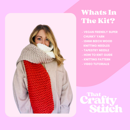 beginner friendly knit kit