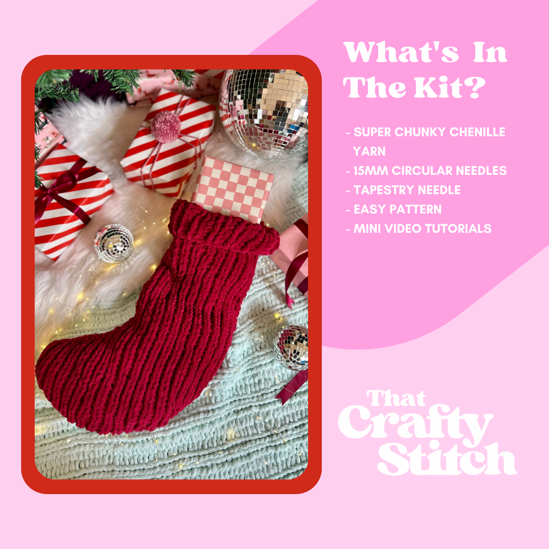 squishy stocking knit kit
