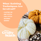 Knitting Kit - Pumpkins