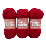 super chunky chenille yarn - red