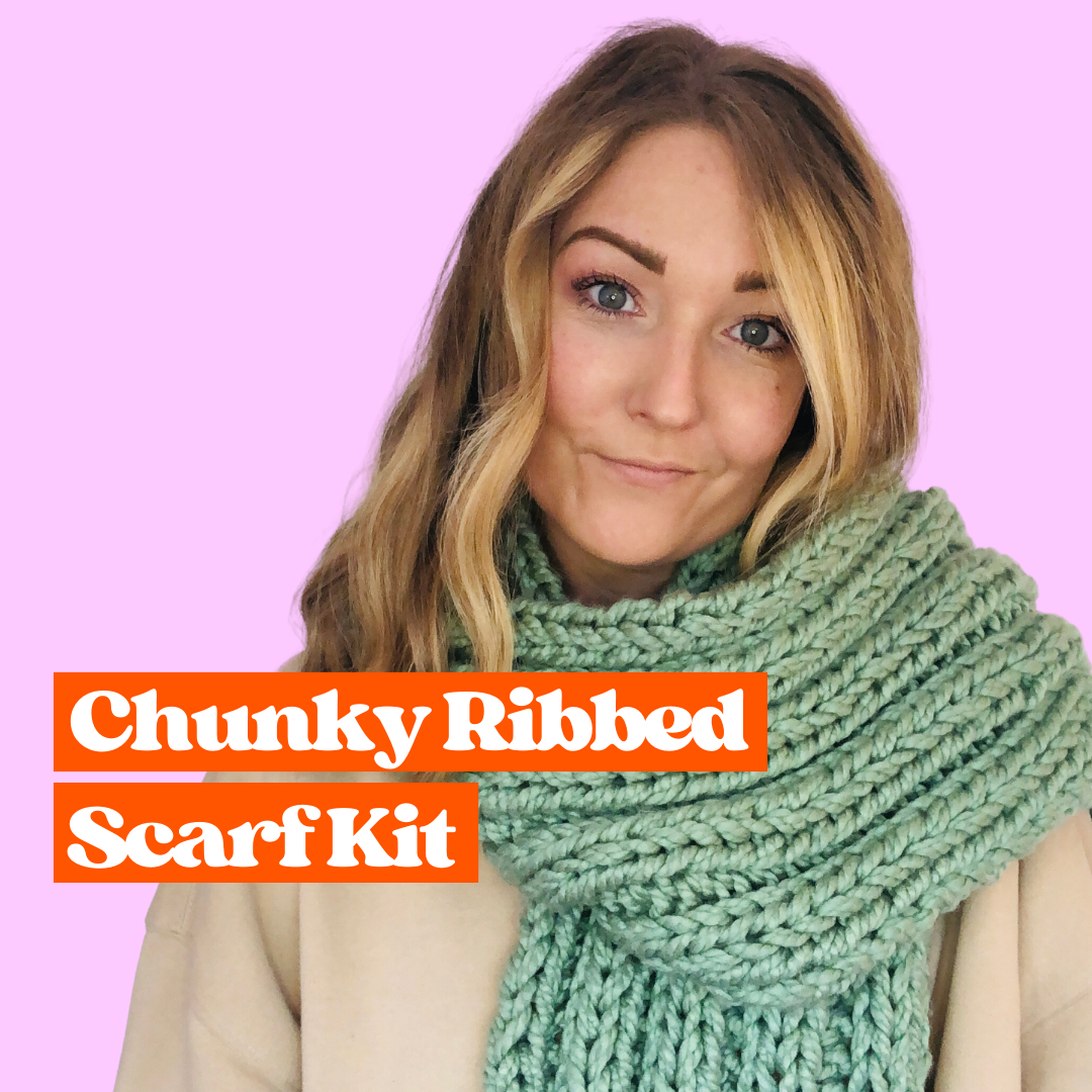 beginner friendly chunky scarf kit