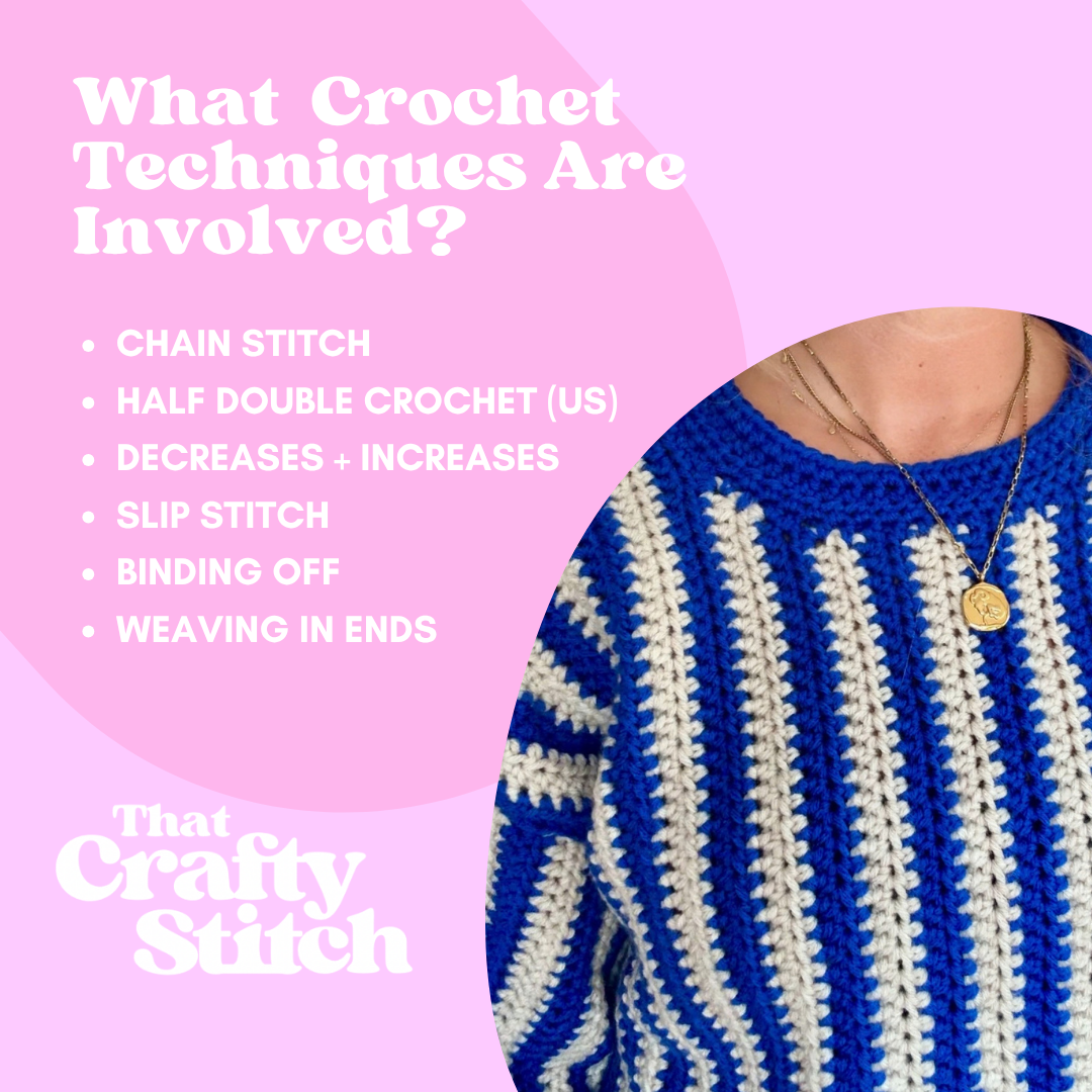 Sophie Jumper crochet pattern | digital crochet pattern | confident beginner pattern | digital download