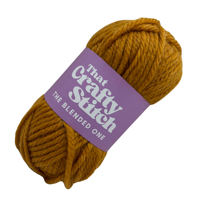 super chunky wool blend yarn - mustard / ochre