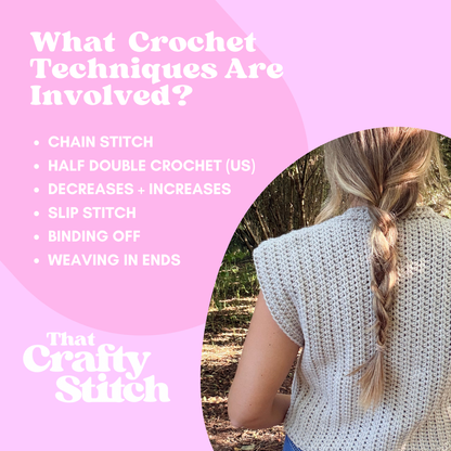 The Sophie button Tank Top | Crochet kit | autumn crochet kit | DIY crochet tank top