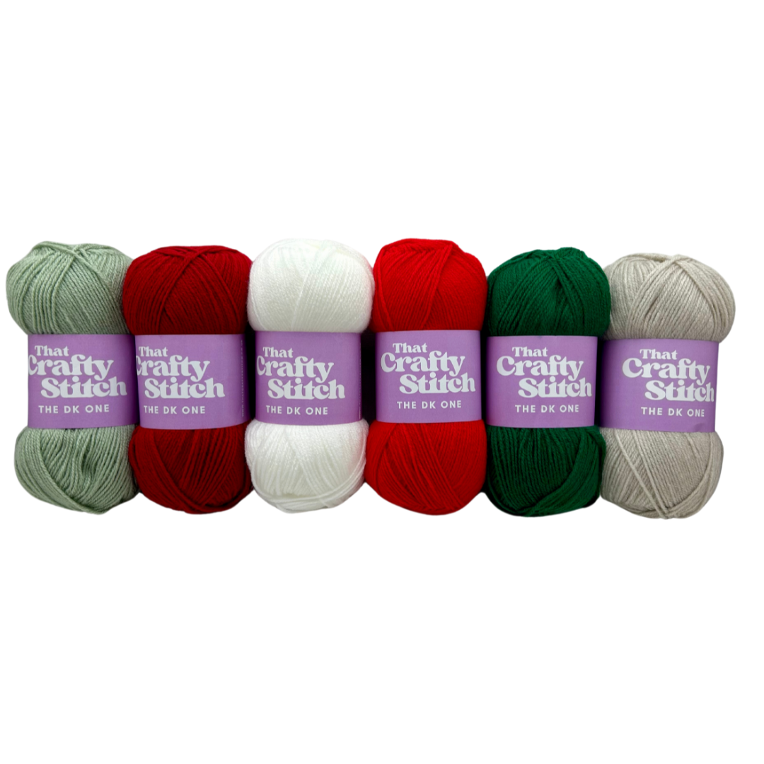 Double knit christmas yarn bundle | DK festive yarns