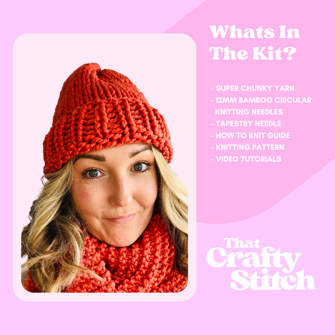 beginner friendly knitting kit