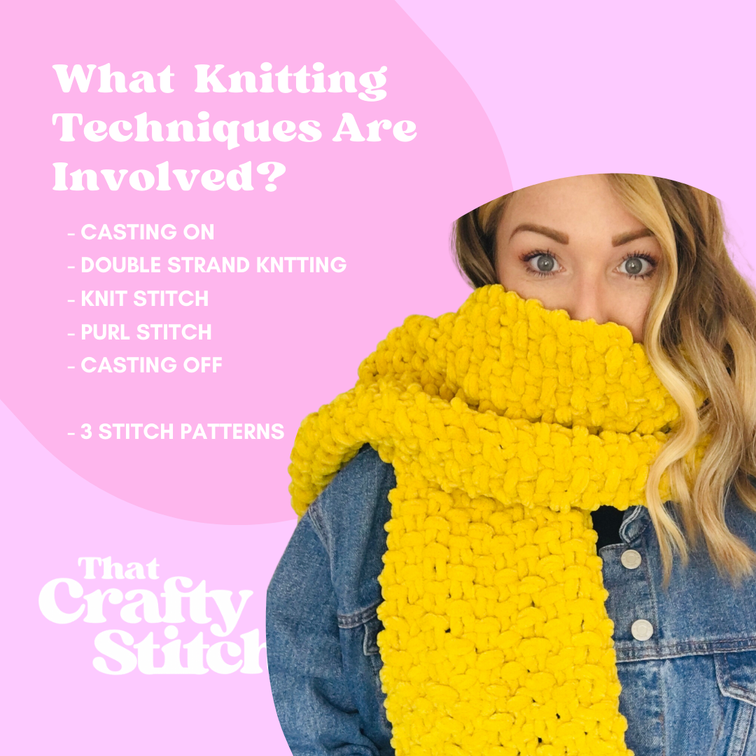 squishy scarf knit kit