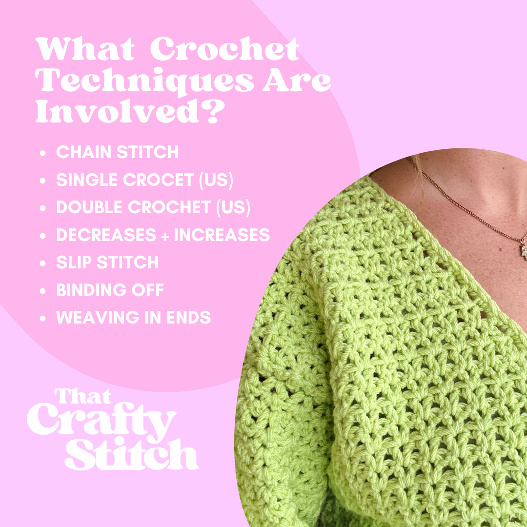 Ivy cardigan crochet pattern | digital crochet pattern | slouchy cardi with ruffle cuffs | easy crochet pattern