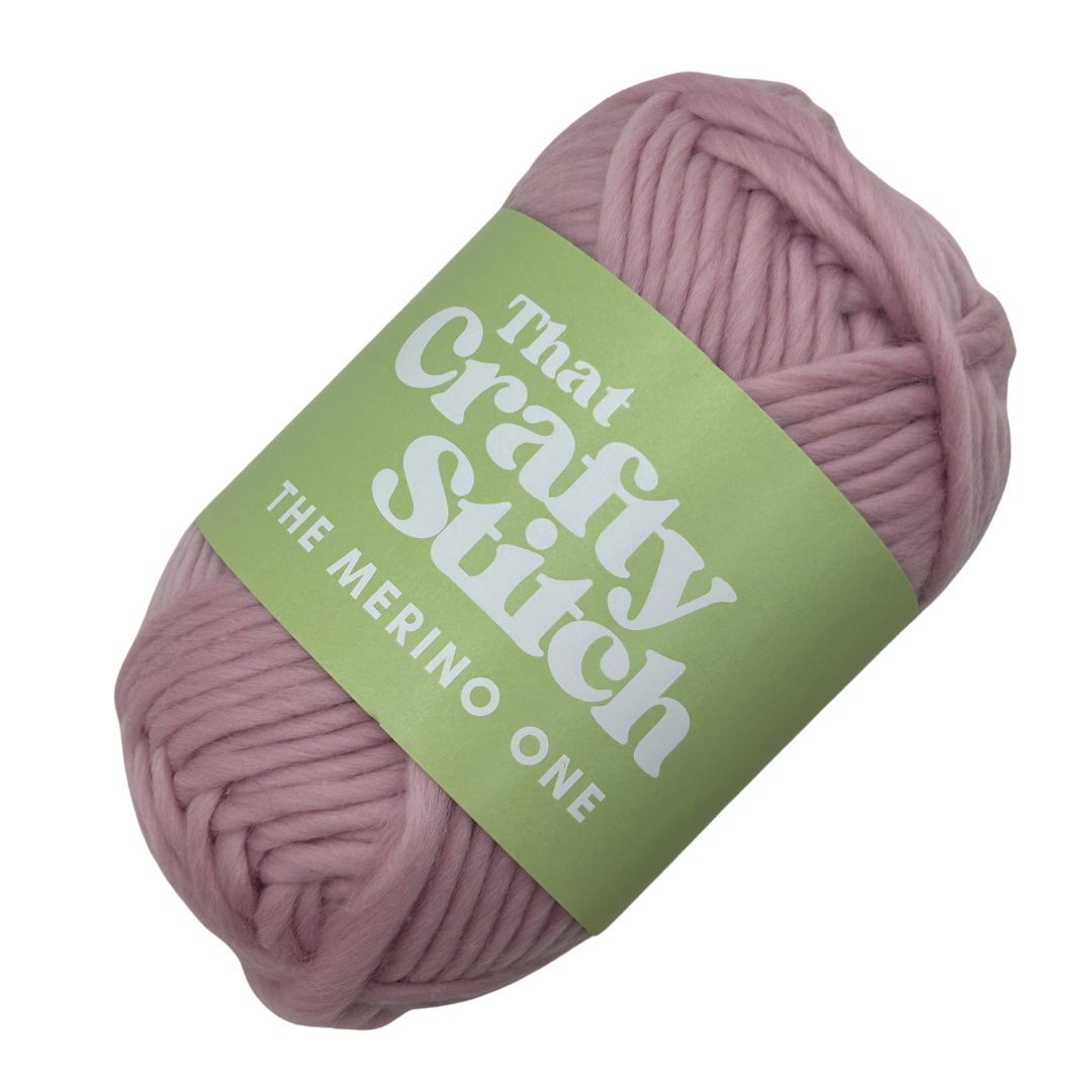 Pink super chunky merino wool