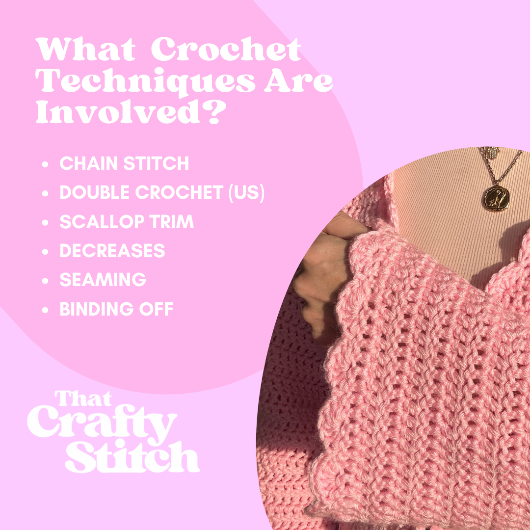 Hallie Cardigan | Chunky scallop trim crochet cardigan kit | DIY crochet kit | Beginner friendly crochet kit