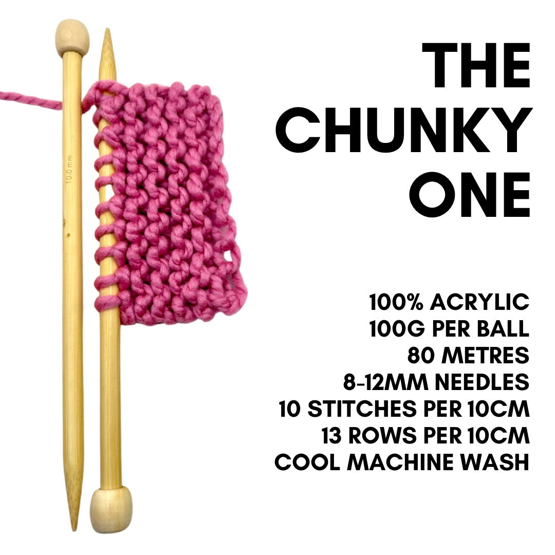 The chunky one - super chunky acrylic yarn