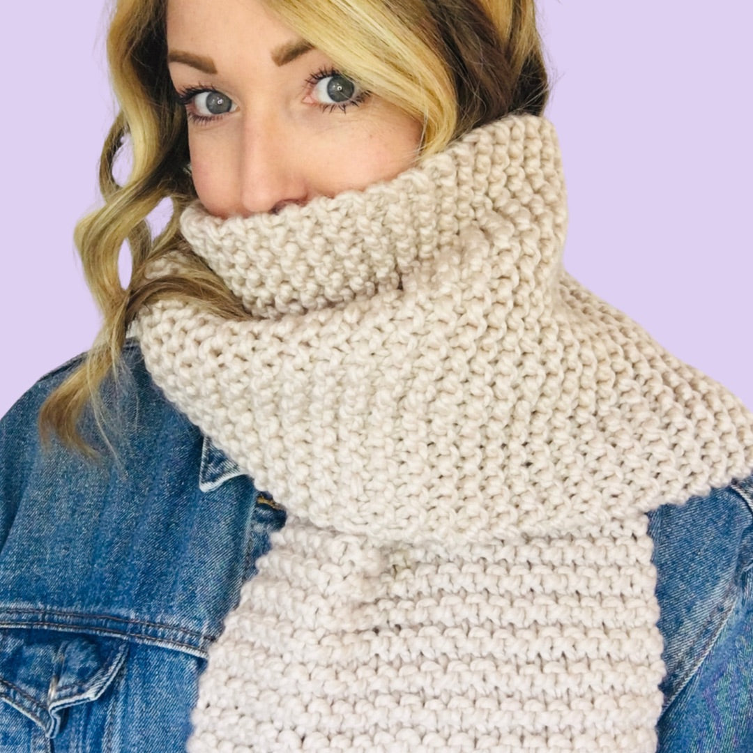 beginner scarf knitting pattern