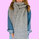 beginner friendly super chunky scarf knit kit