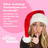 santa hat knitting kit