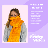Knitting Kit - Chunky Knit Stitch Scarf