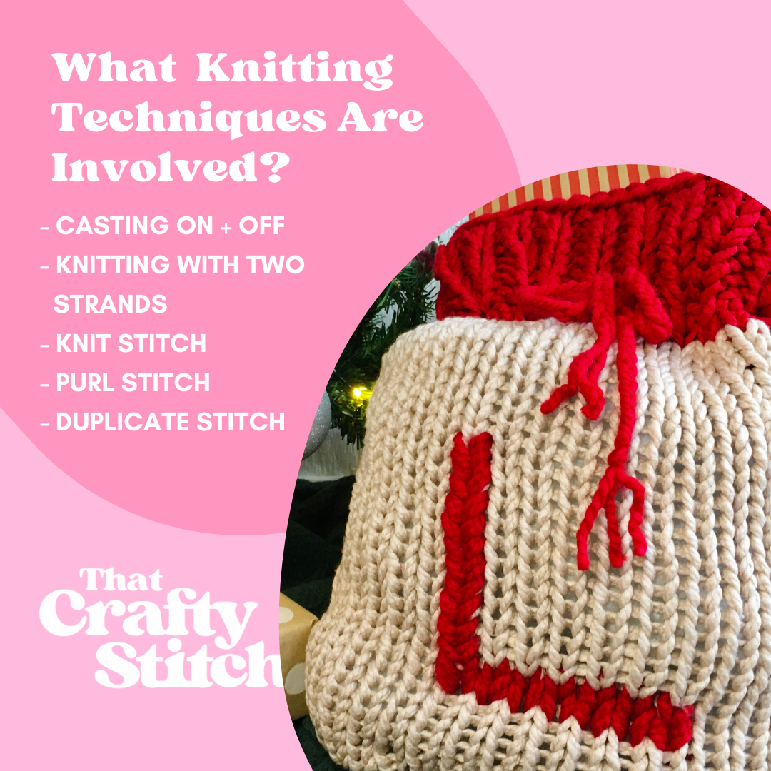 santa sack knit kit