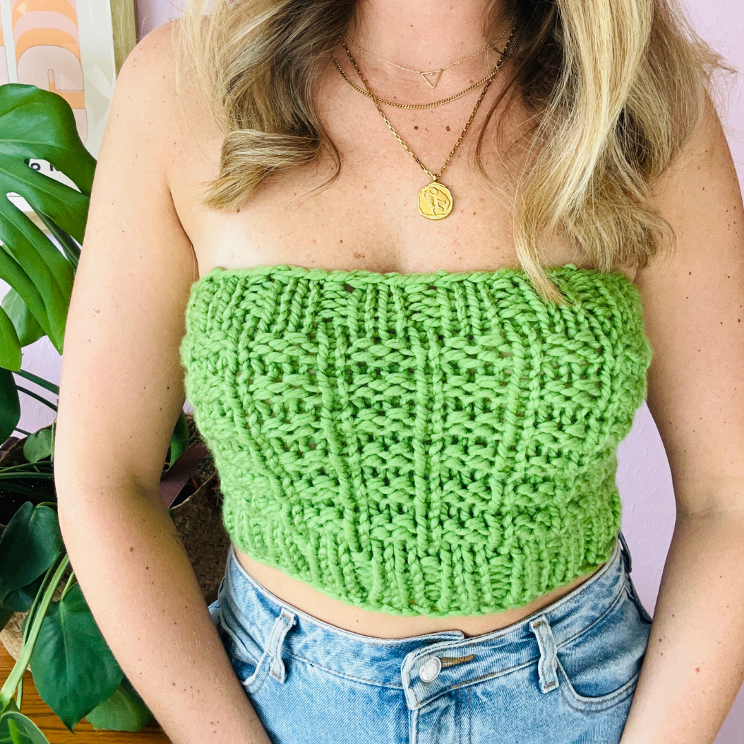 The Roper Bandeaux Top Knitting Pattern