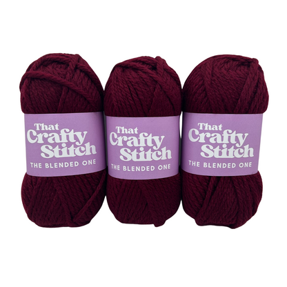 super chunky wool blend yarn burgundy