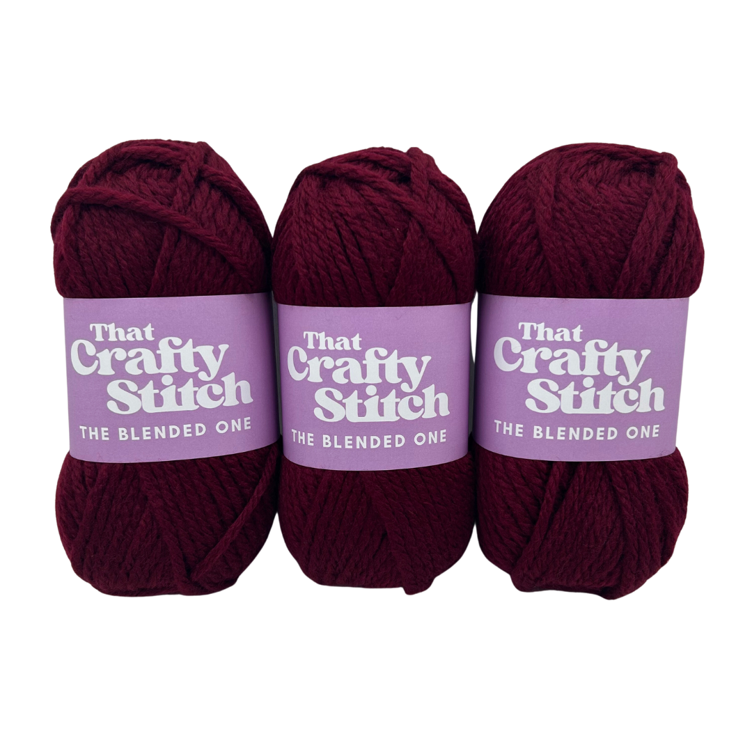 super chunky wool blend yarn - burgundy