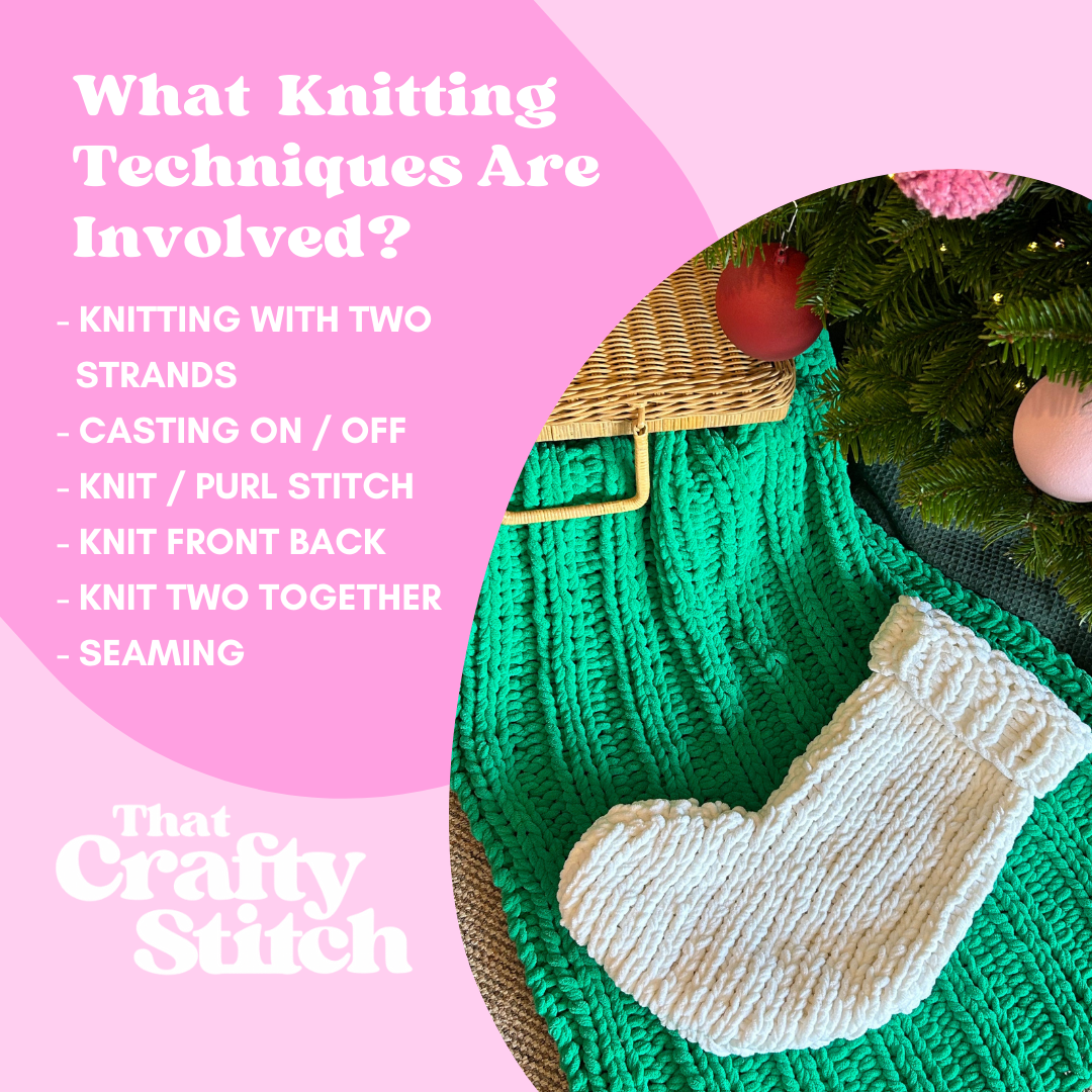 Knitting Pattern - Squishy Christmas Stocking