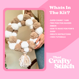 pom pom wreath kit