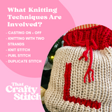 santa sack knitting pattern