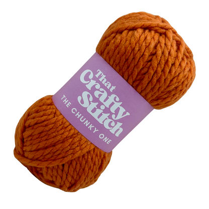 Burnt Orange super chunky acrylic yarn