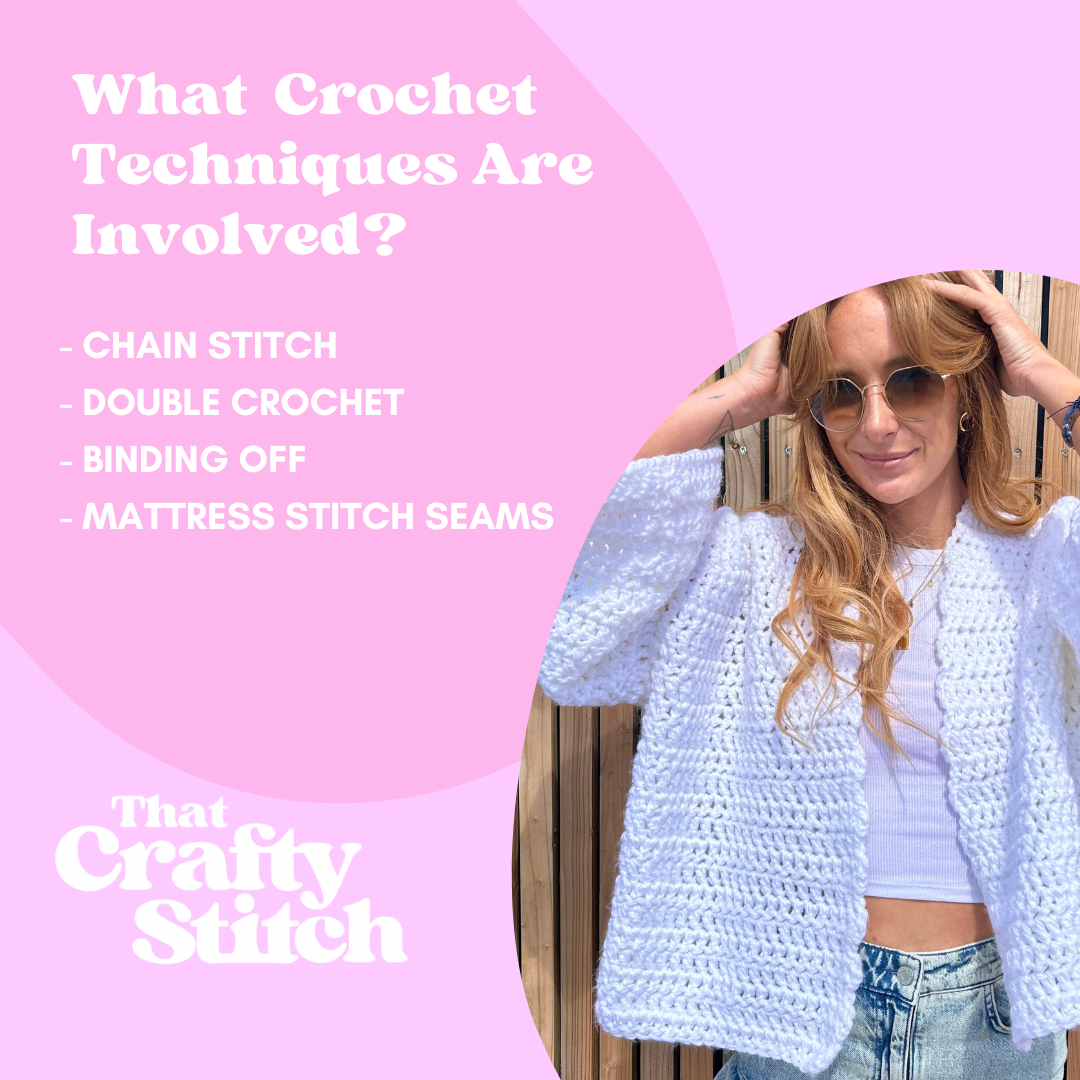 Olivia Crochet cardigan pattern - beginner friendly crochet pattern - digital download