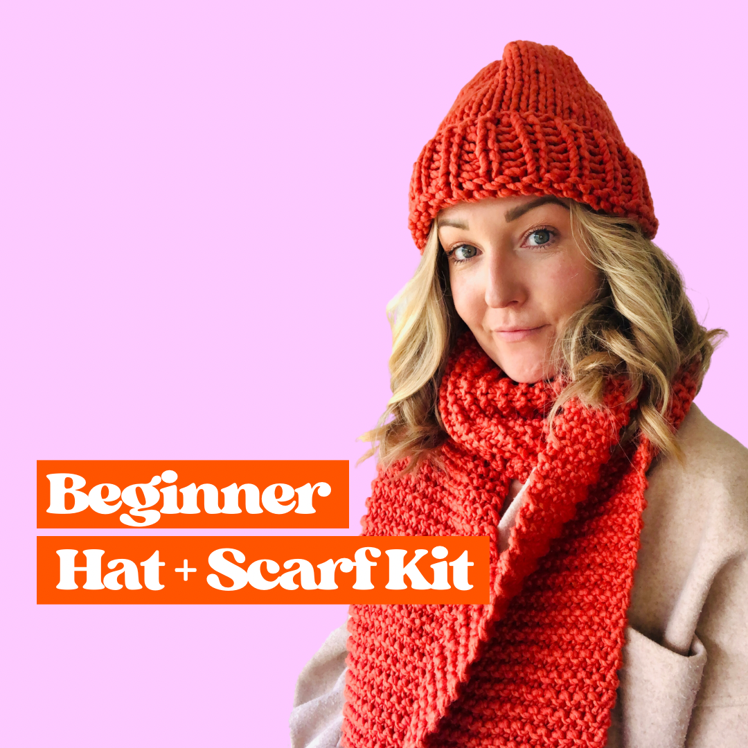 beginner friendly knit kit