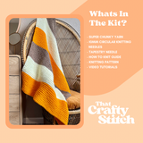 Stripey blanket knit kit