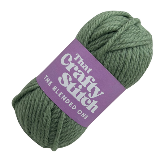 super chunky wool blend yarn - sage green