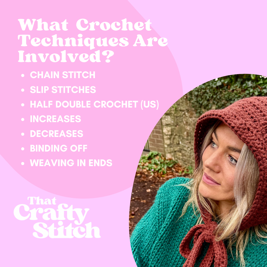 Crochet bonnet digital crochet pattern | digital download | beginner friendly crochet bonnet pattern