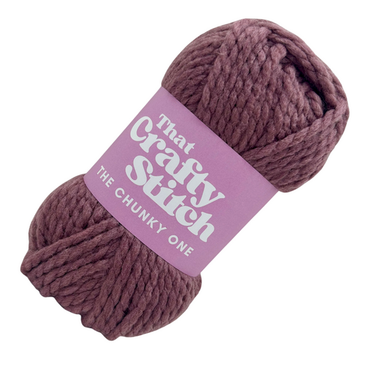 Grape super chunky acrylic yarn