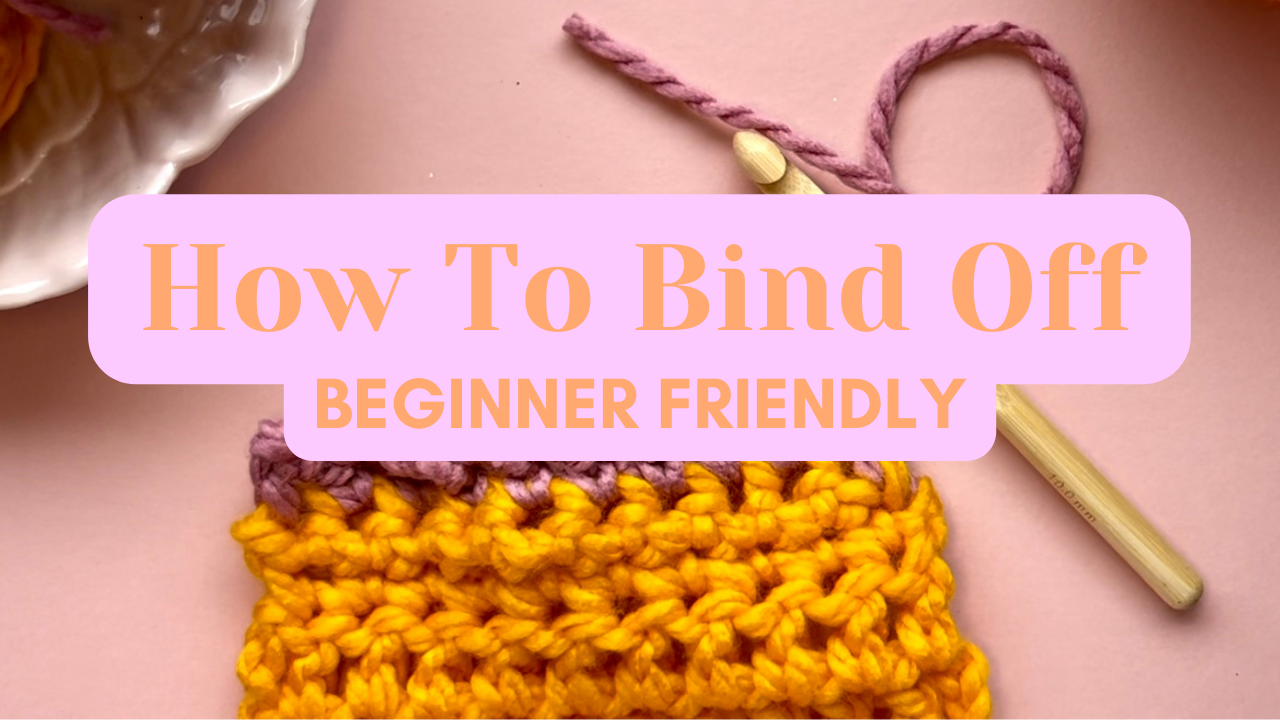How to bind off in crochet - beginner crochet tutorial
