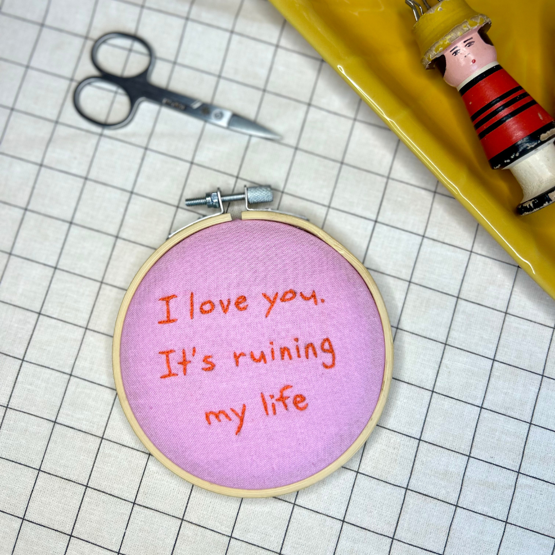 mini embroidery hoop | mini craft kit |  craft gift