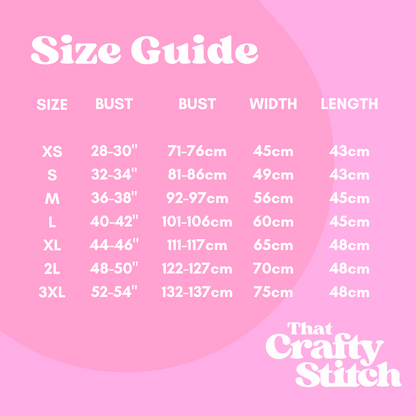 easy beginner jumper knitting kit - size guide