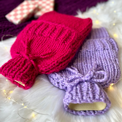 hot water bottle cover knit kit